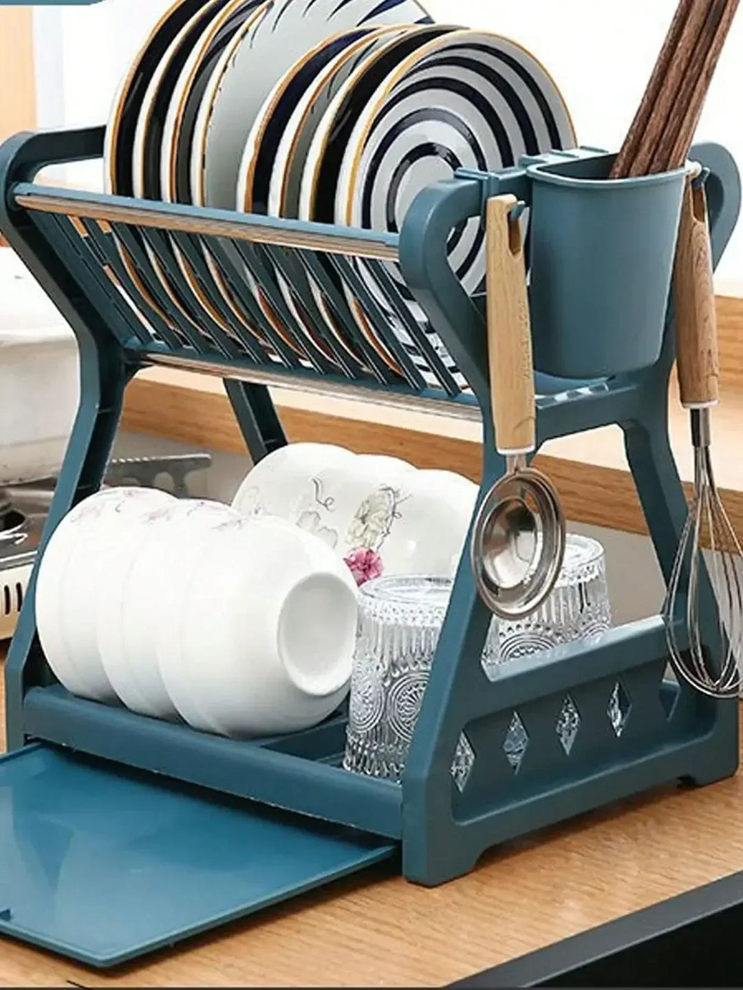 Foldable dish organizer – Practical draining rack for dishes, space-saving and easy to clean, perfect for modern kitchens and small spaces | Stornfield