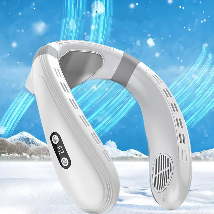 Portable Neck Fan 5200mAh – Rechargeable Wearable Semiconductor Cooling Fan, Personal Outdoor Neck Air Conditioner | Stornfield