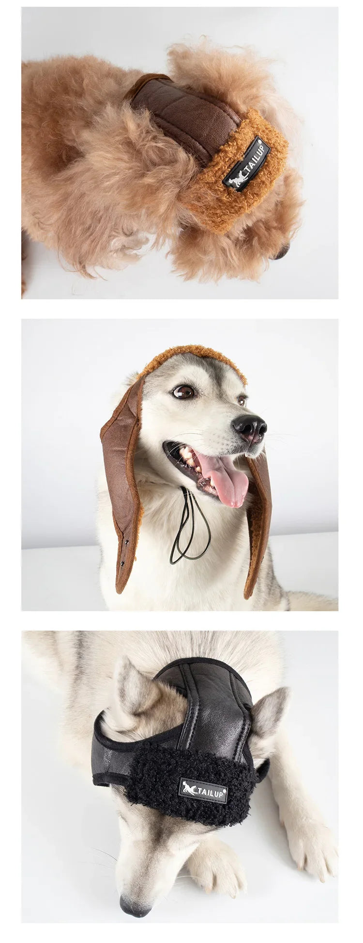 Winter pilot cap for pets warm and comfortable Stornfield