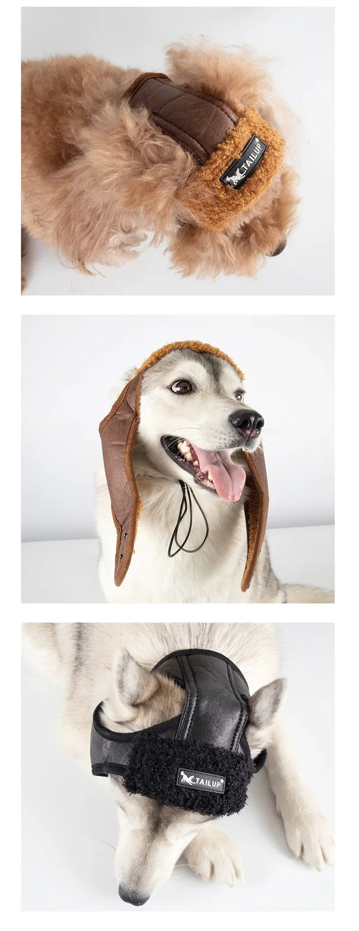 Winter pilot cap for pets warm and comfortable Stornfield