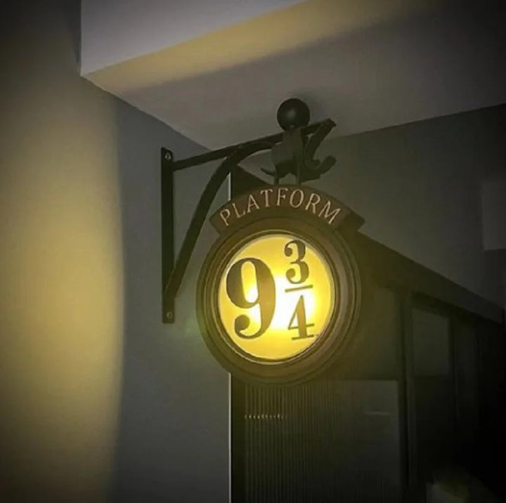 Stornfield | Harry Potter Figurine 9 3/4 Wall Night Lamp LED Magical Platform Hogwarts 3D Lamp Harry Room Decor Birthday Gift for Kids
