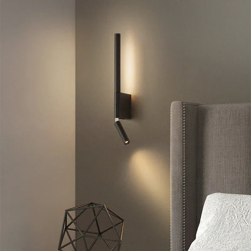 Modern LED wall lamp for bedroom, adjustable wall light in hotel style | Stornfield