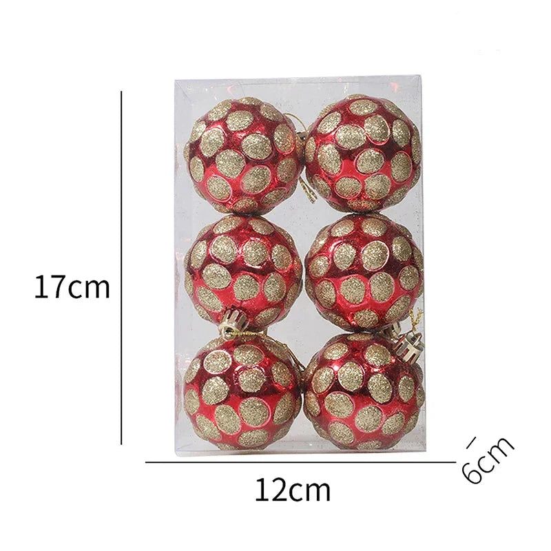 Elegant Snowflake Christmas Baubles Set – High-quality Christmas ornaments in red, white and gold, perfect for festive tree decoration at Christmas | Stornfield