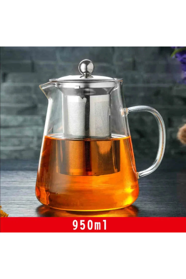 Stornfield | Glass Teapot with Stainless Steel Infuser