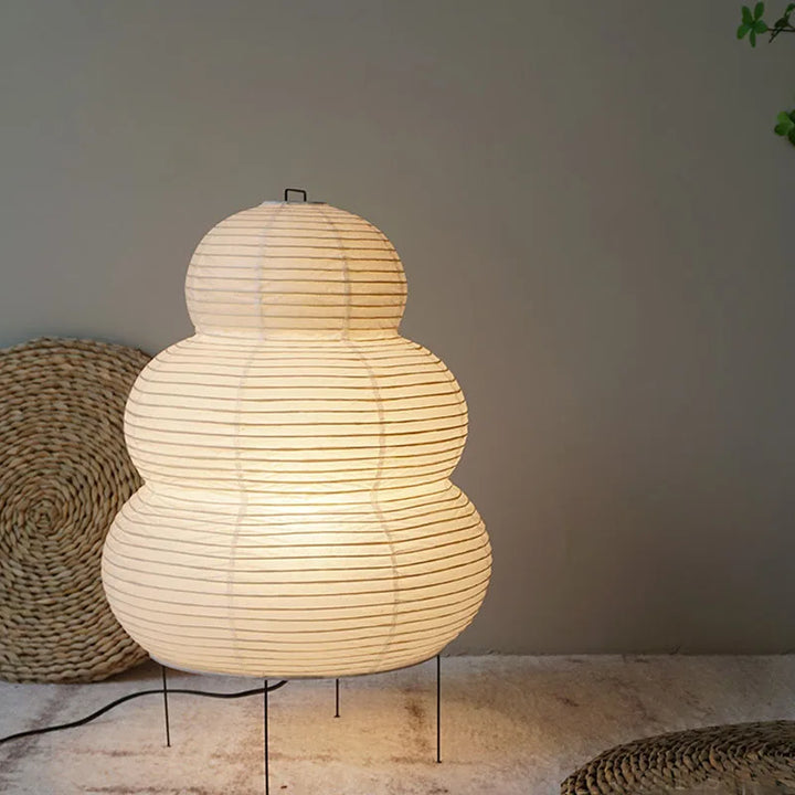 Adjustable table lamp made of rice paper, Japanese paper light for office & living room | Stornfield