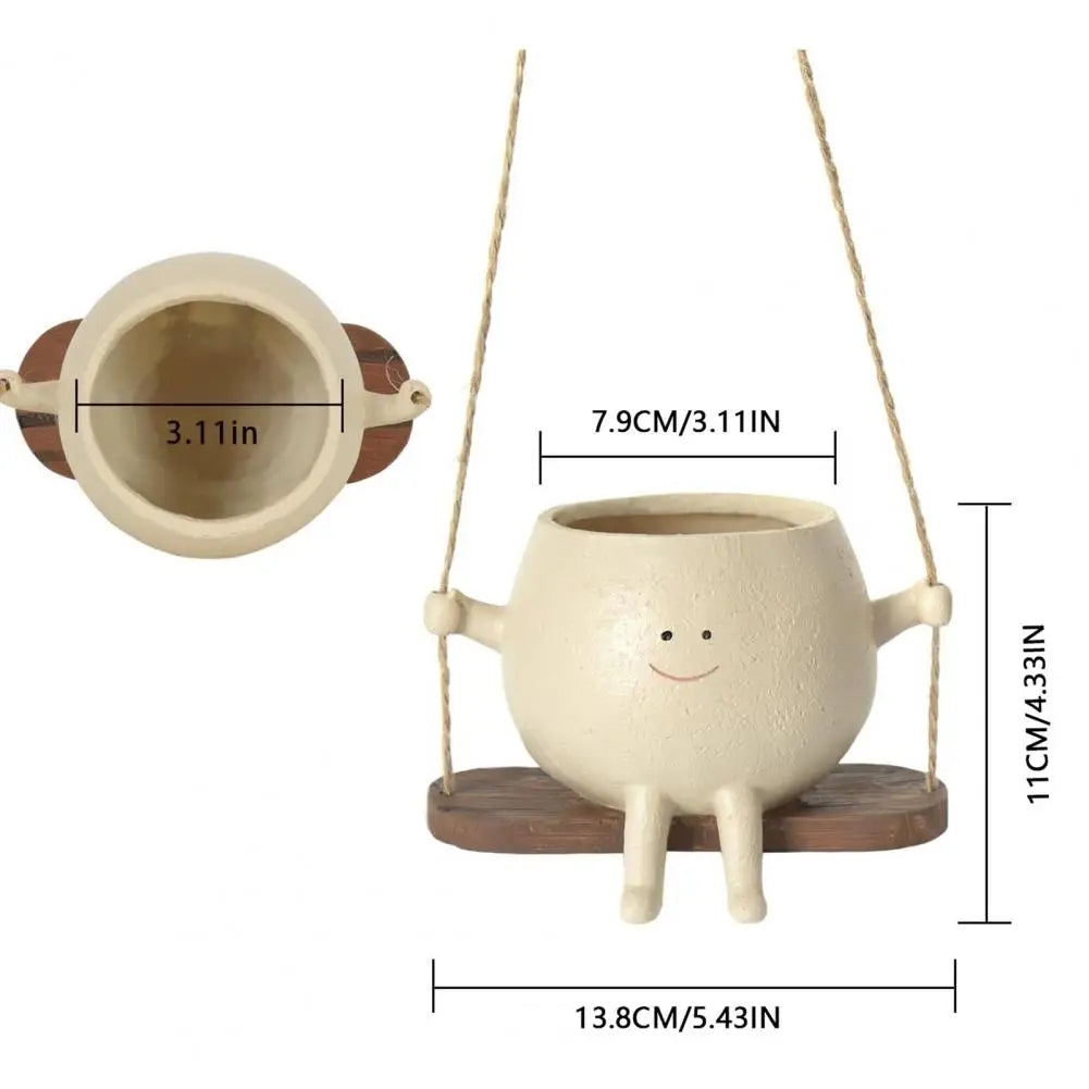 Swing Smiling Face Flower Pot | Stornfield