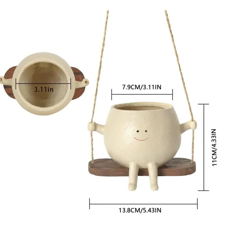 Swing Smiling Face Flower Pot | Stornfield