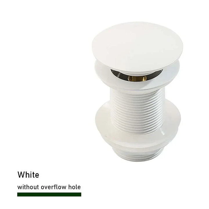Drain plug with push-down pop-up – brass | 11 colors | With or without overflow Stornfield