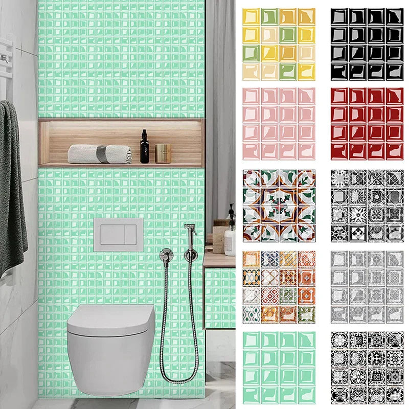 DecoMosaic 3D Mosaic Wall Tile Stickers Stornfield