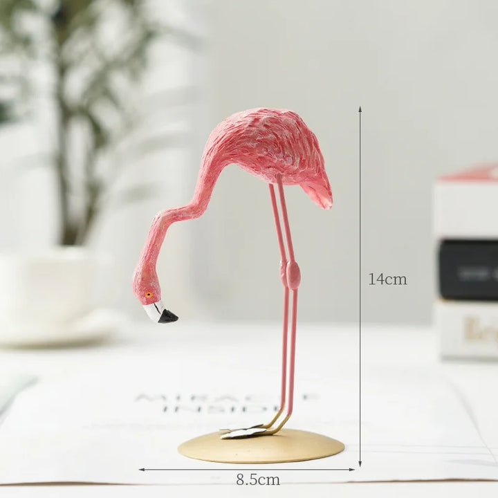 Stornfield | Nordic Flamingo Figurine Figure Statue Sculpture Living Room Office Wedding Party Ornaments Home Decor Decoration Accessories