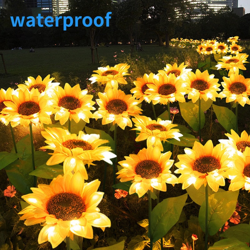 Sunflower Waterproof Solar Led Garden Lights | Stornfield