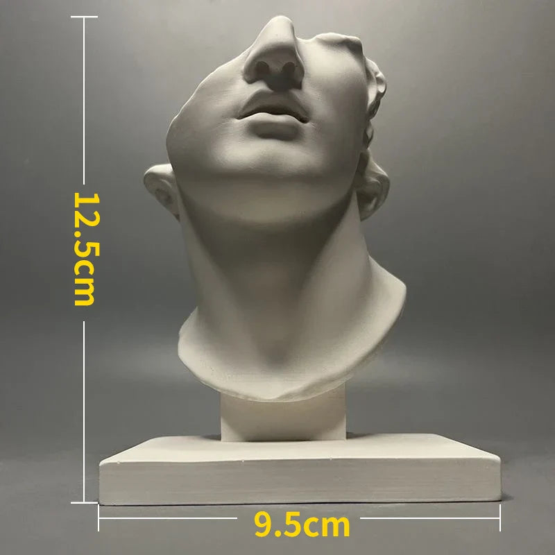 Stornfield | Nordic Style Character Statue Plaster DIY Painted Props Photography Table Decorations Home Art Plaster Decor