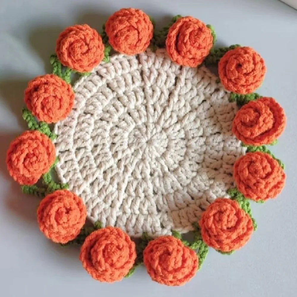 Handcrafted ConvertiStornfielde Yarn Rose Bouquet | Stornfield