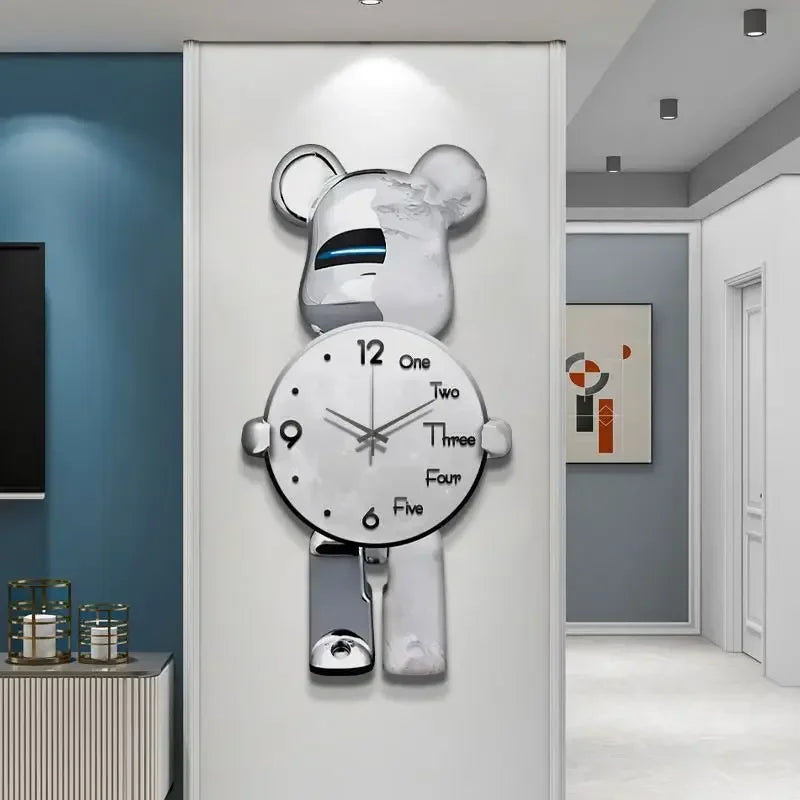Glowing Star Bear LED Wall Clock | Stonrfield