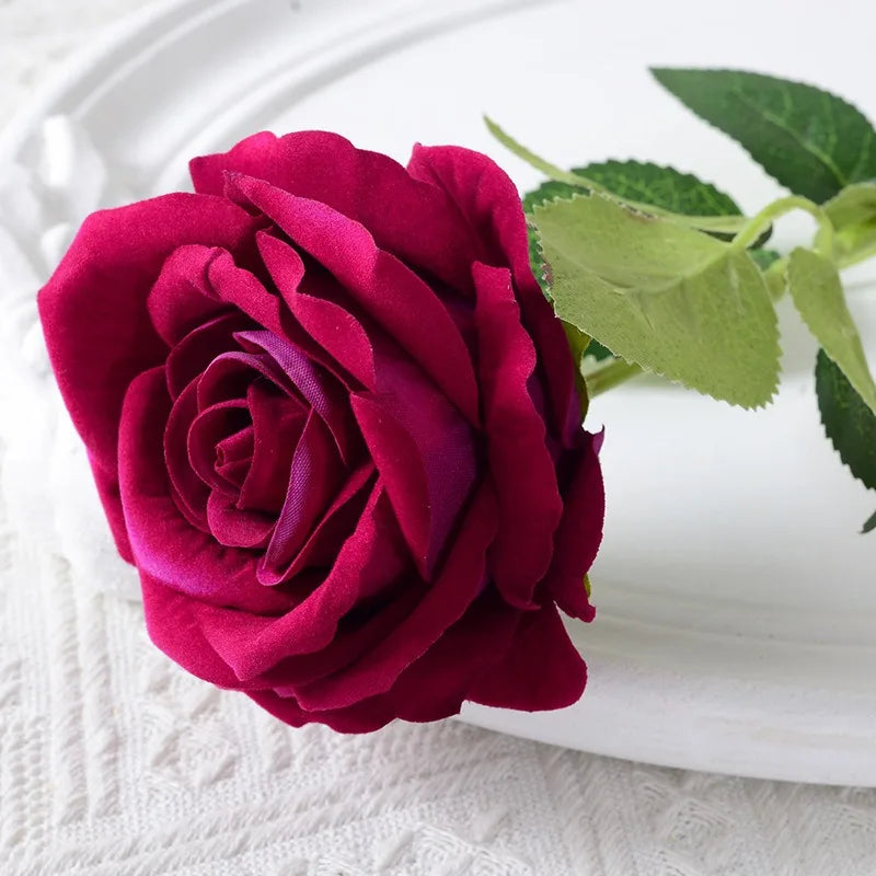 Stornfield | 20 Pieces Realistic Velvet Silk Rose Bouquet