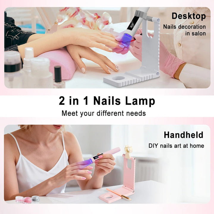UV nail pen with folding stand - rechargeable | Stornfield