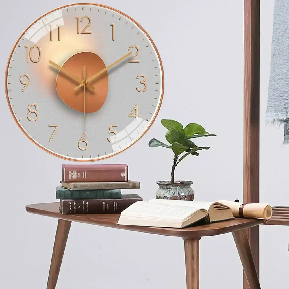 SilentTime - Classic Style Digital Wall Clock - 8 Inch Stornfield
