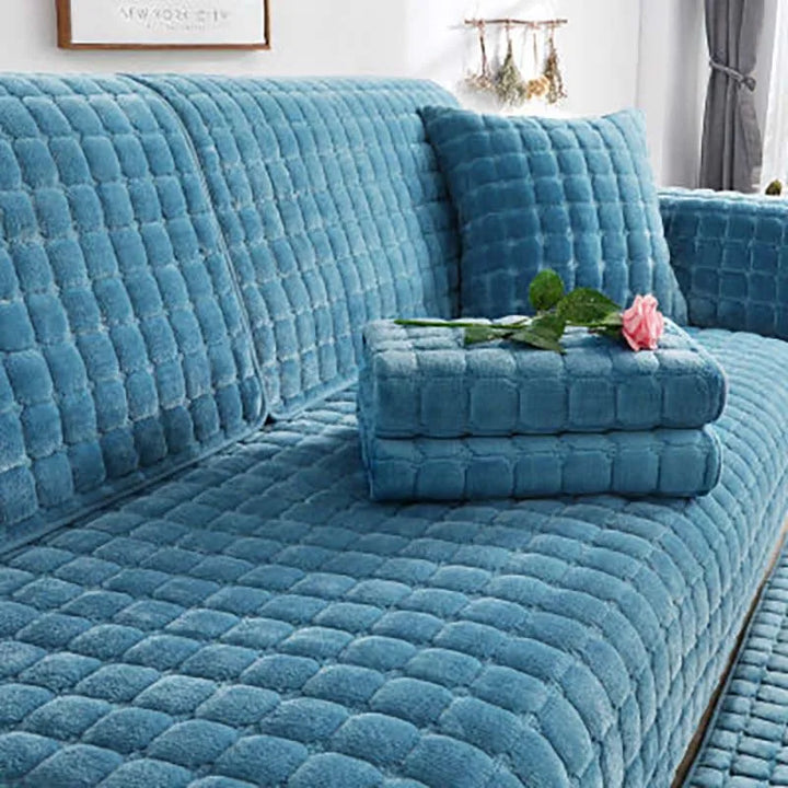 Cozy Soft Thick Plush Non-Slip Sofa Cover | Stornfield