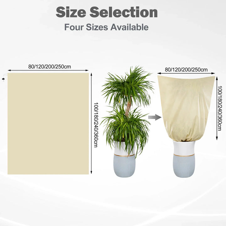 Stornfield | Winter Plant Protection Cover - Frost Protection with Zipper and Drawstring, Breathable for Palms and Potted Plants in the Garden