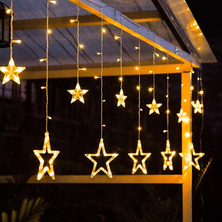 Stornfield | Solar LED Star and Moon String Light Decoration