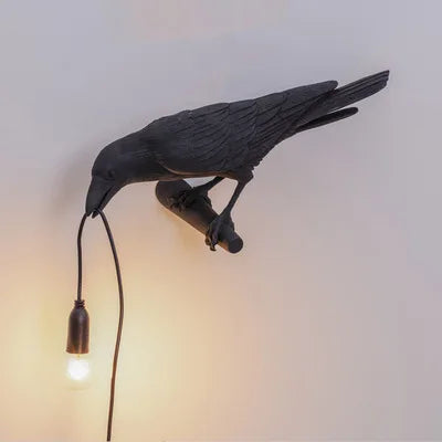Stornfield | Modern Lucky Bird Table Lamp - Creative Resin Animal Design for Bedroom and Living Room