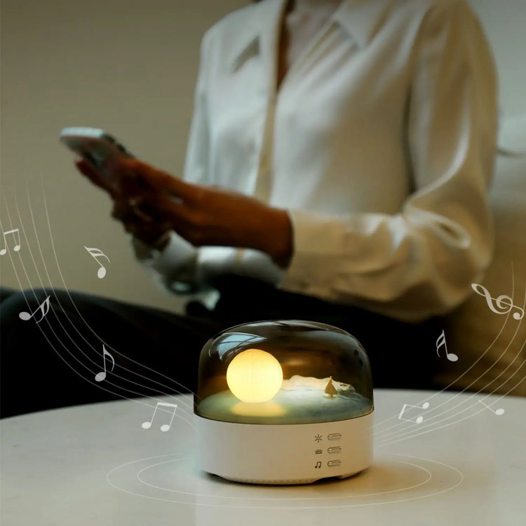 3D Mysterious Moon LED Night Light Speaker | Stornfield