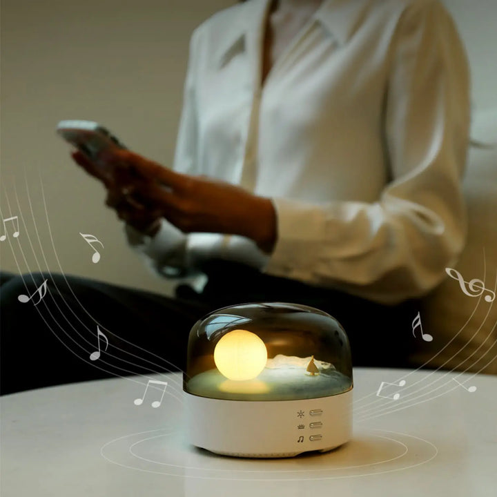 3D Mysterious Moon LED Night Light Speaker | Stornfield