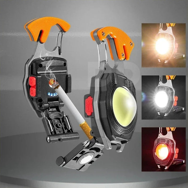 Ultimate COB Multifunction Rechargeable Built-in Ligther Work Light | Stornfield