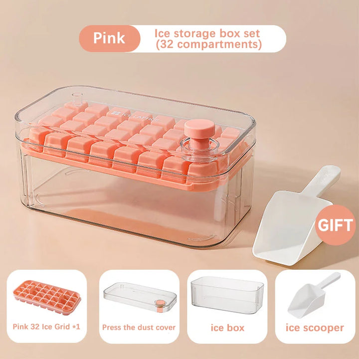 32-Grid Silicone Ice Cube Tray