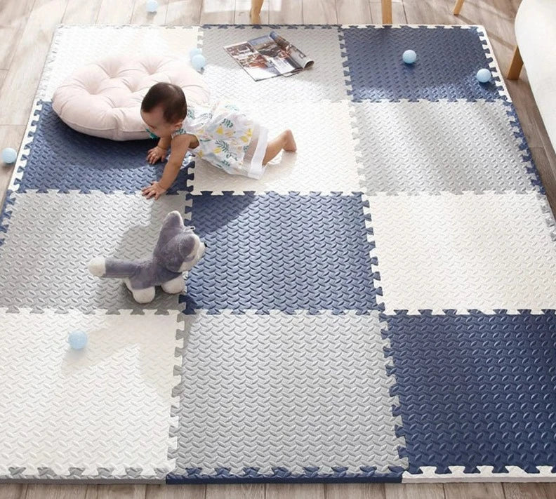 SpeelZacht Baby Play Mat – 12-piece soft crawling mat for safe play and exploration | Stornfield