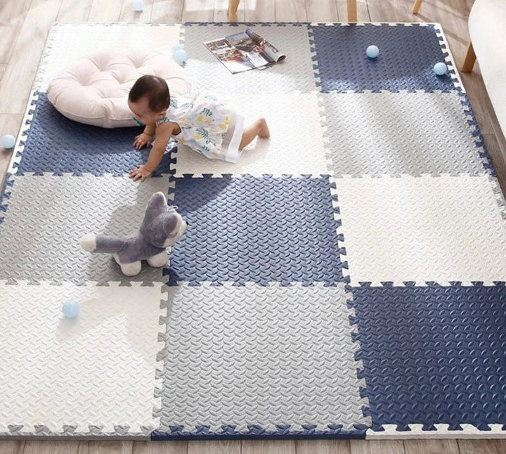 SpeelZacht Baby Play Mat – 12-piece soft crawling mat for safe play and exploration | Stornfield