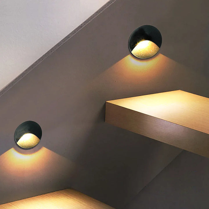 Stornfield | Modern waterproof IP65 LED recessed wall lamp for outdoor lighting - 3W embedded step & staircase balcony portal light