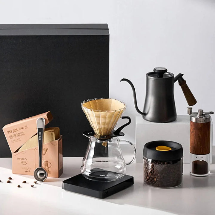 Stornfield | GIANXI Coffee Machine with Gooseneck Spout and Lid, French Press Coffee Maker, Water Kettle, Long Opening, Coffee Accessories