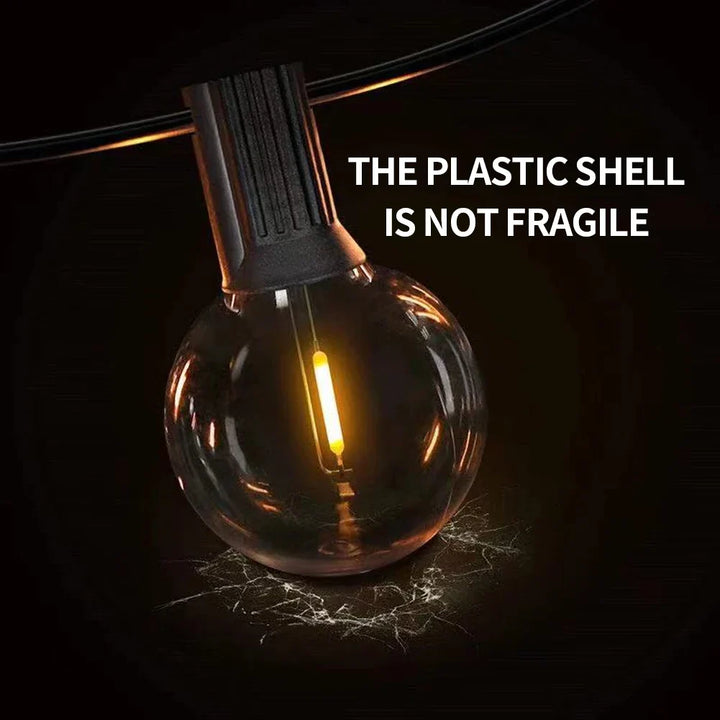 Stornfield | G40 bulbs, E12, 5V, 110V, 220V, 1W, plastic bulbs, string lights, for indoor and outdoor use, patio, home, garden, decoration, warm white