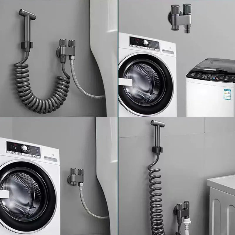 Dual Flow Pro – 2-in-1 Wall faucet for toilet and washing machine Stornfield
