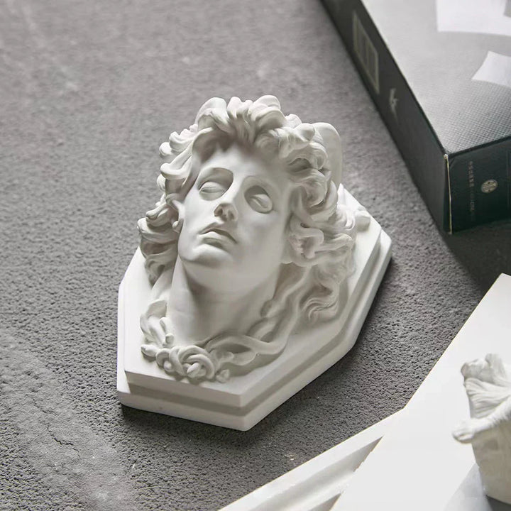 Stornfield | Nordic Style Character Statue Plaster DIY Painted Props Photography Table Decorations Home Art Plaster Decor