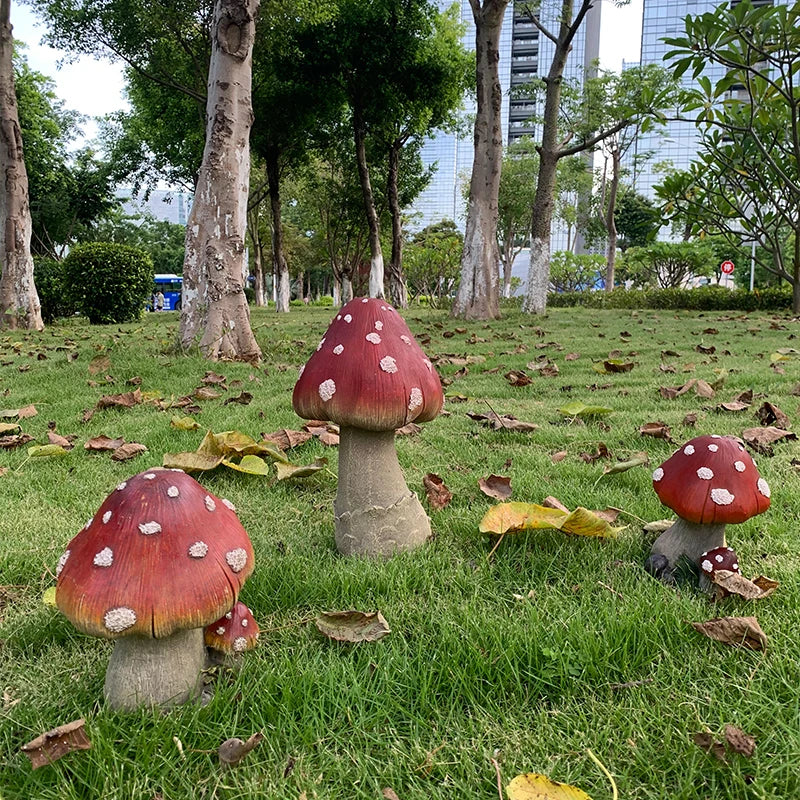 Outdoor Fairy Mushroom Resin Garden Decor | Stornfield