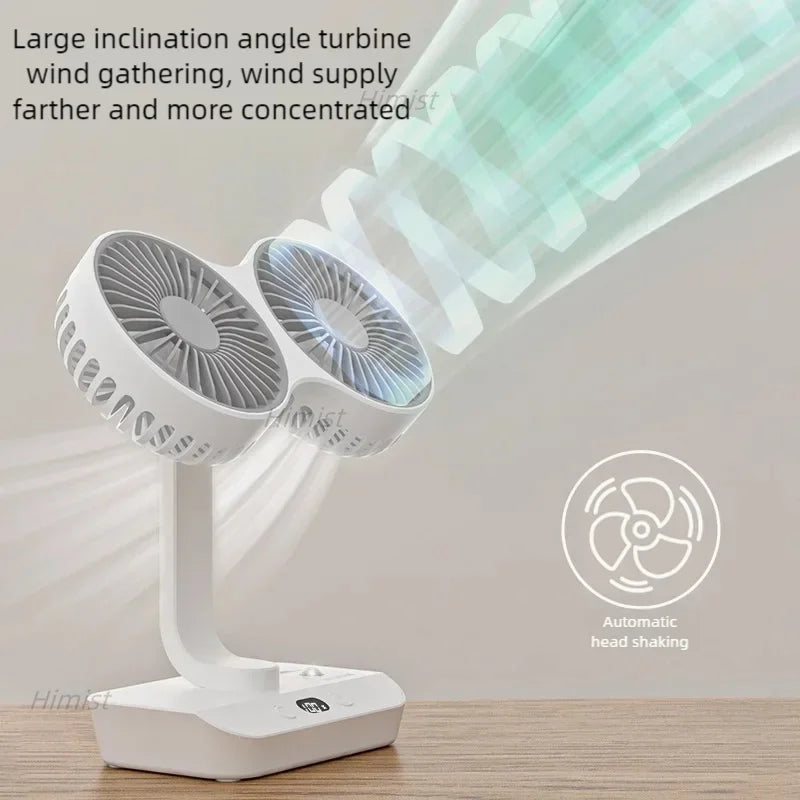 Lightweight Double Blades Rechargeable Travel Camp Cooler Fan | Stornfield