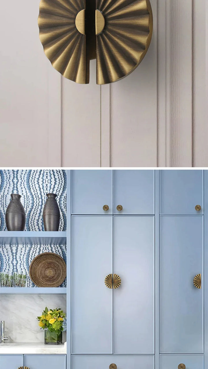 Bronvella ArcRetro Furniture Handle in Antique Copper Stornfield