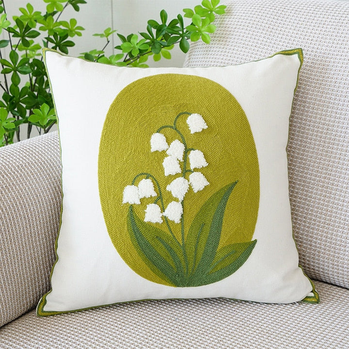 Embroidered Tulip Cushion Cover | Stornfield