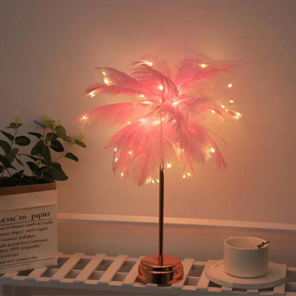 Stornfield | Spring LED Table Lamp USB Powered Night Lamp Remote Control Bedside Lamps