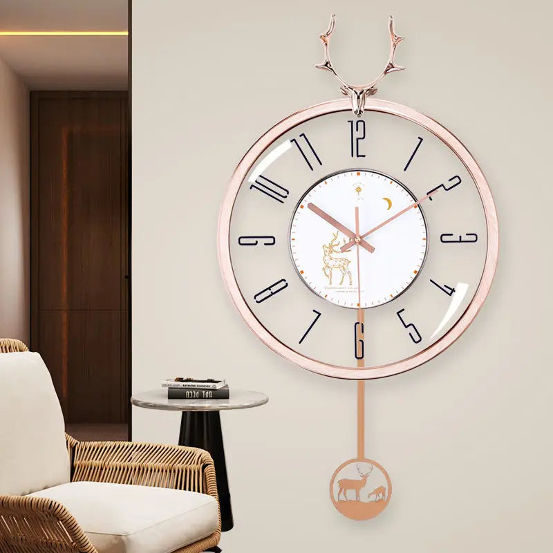 Luxurious silent wall clock – Modern design with large dial for living room | Stornfield