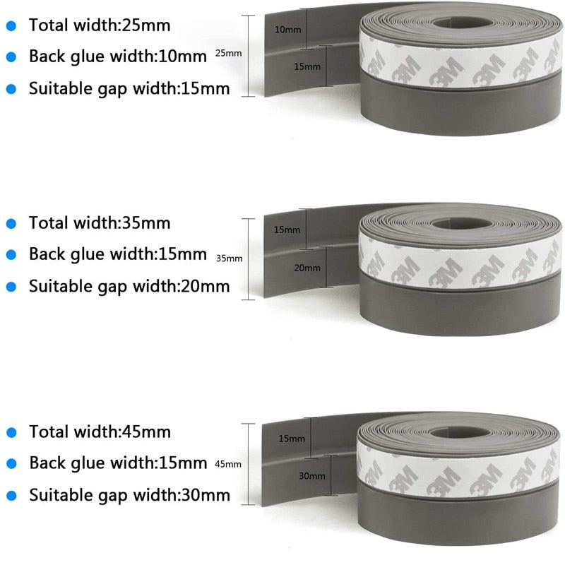 Seal Tight Self-Adhesive Door Bottom Strip | Stornfield