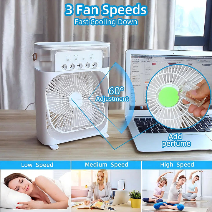 Portable Air Cooler Fan with LED Light | Stornfield