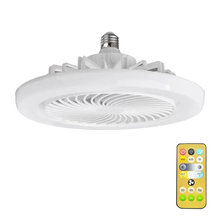 Upgrade Your Living Space with the Smart Remote Control Ceiling Fan - LED Lighting and E27 Converter Base Included for Ultimate Convenience | Stornfield