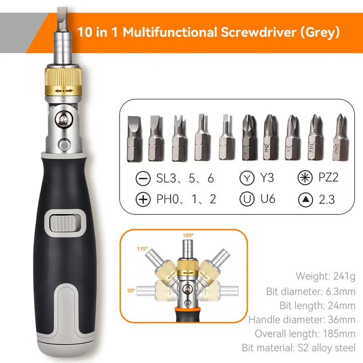 The versatile 180° ratcheting screwdriver | For any task | Stornfield