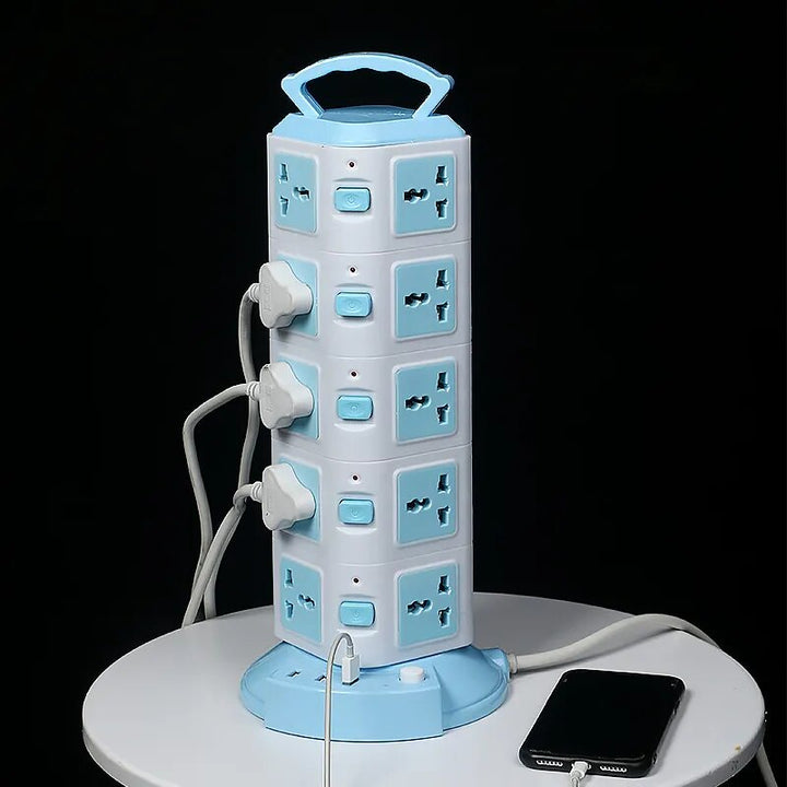Tower Design Surge Protector Vertical Power Strip | Stornfield
