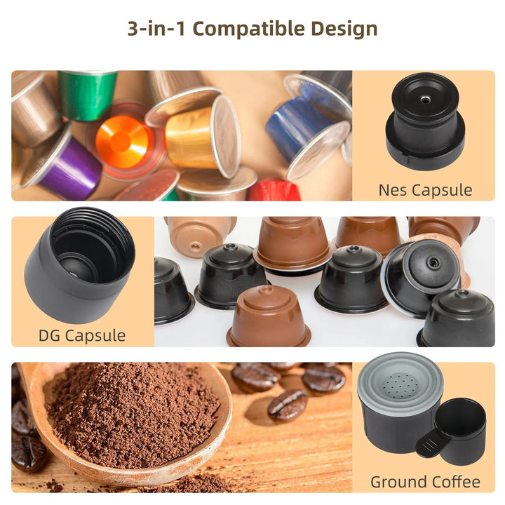 Stornfield | Portable Coffee Machine Espresso Maker Hand Press Capsules Ground Coffee Portable Infuser for Travel and Picnic, BioloMix