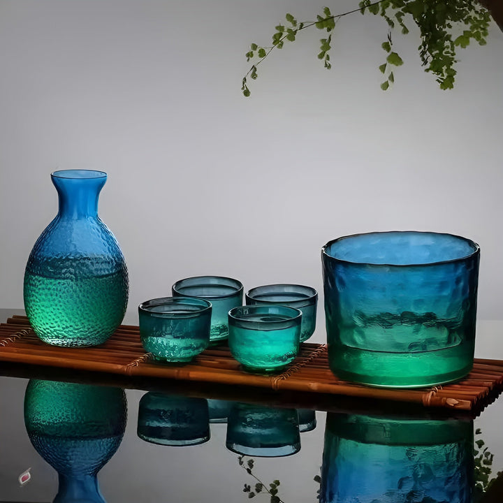 Japanese Glass Set – Elegant Sake & Whisky Set | Perfect for Bar & Home | Stornfield