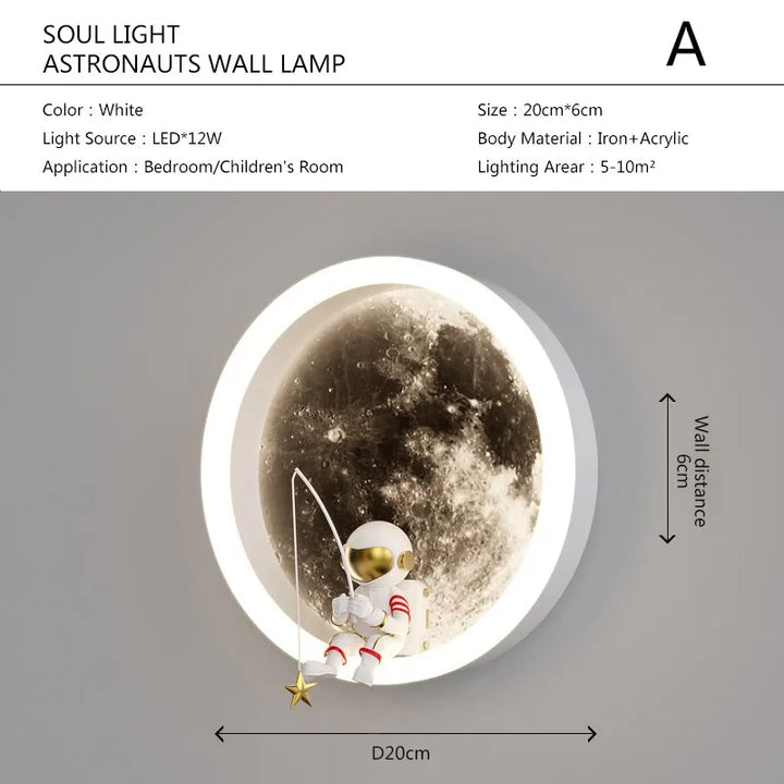 Stornfield | Astronaut on the Moon Wall Lamp